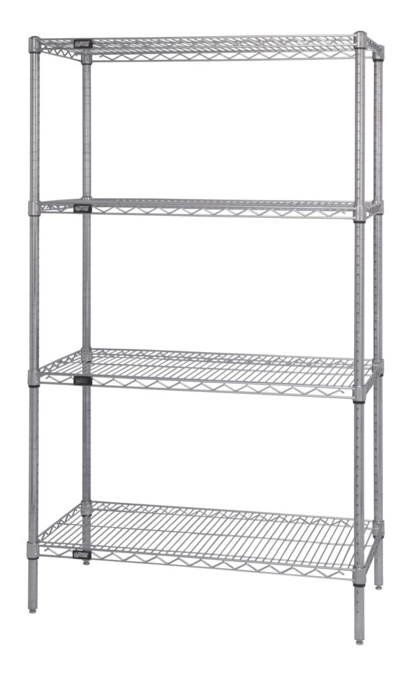 QuantWire Wire Shelving Starter Kit 4 Shelf scaled